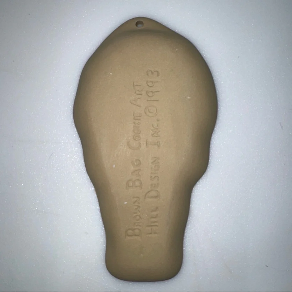 Vintage Brown Bag Cookie Mold Easter Bunny Rabbit W Eggs Hill Design Inc. 1993